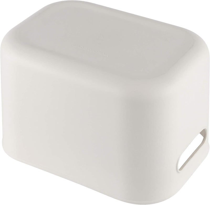 Eworld 26x18x10cm Plastic Storage Bins with Handles – White Stackable Pantry Organizer Containers for Kitchen, Bathroom & Office (Pack of 6, 8, 10, 12 & 20) - Image 4